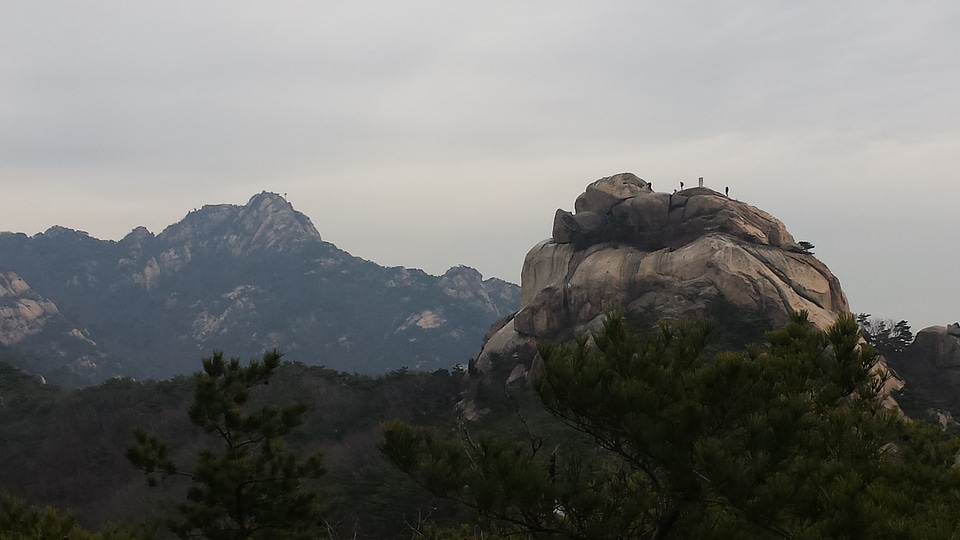 Bukhansan mountains in Seoul, South Korea