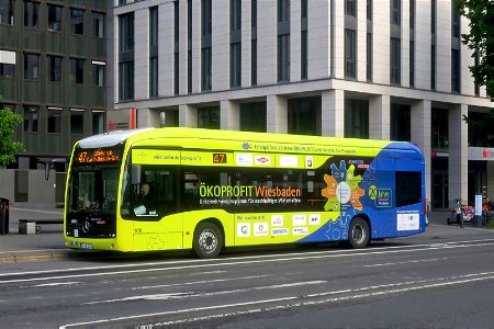 ESWE, Wiesbaden - Wagen 106 - WI-VG 1106 - Mercedes-Benz O 530 eCitaro (2019) - Ökoprofit Wiesbaden - Wiesbaden, 18.05.2021