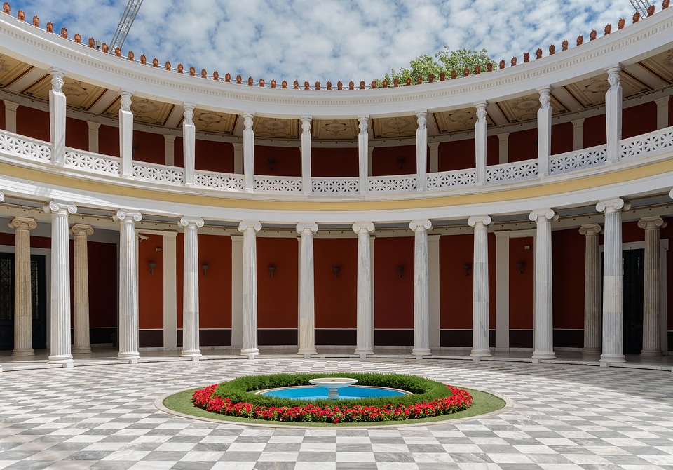Courtyard of the Zappeion, Athens, Greece