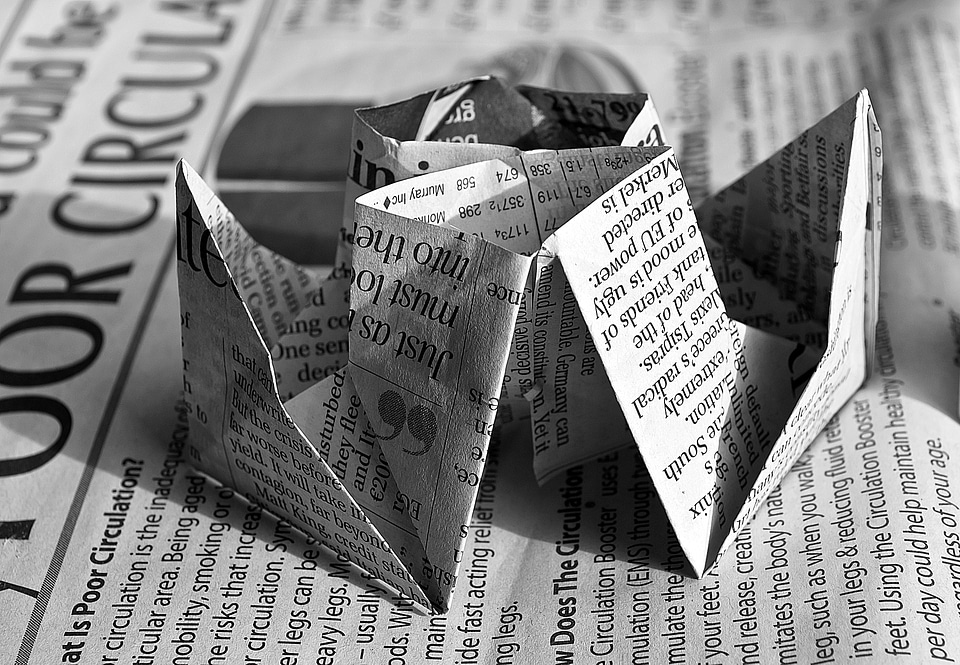 abstract old newspaper