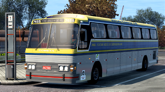 Ônibus CMA Skin Flecha Azul Cometa ETS2 Euro Truck Simulator 2 photo