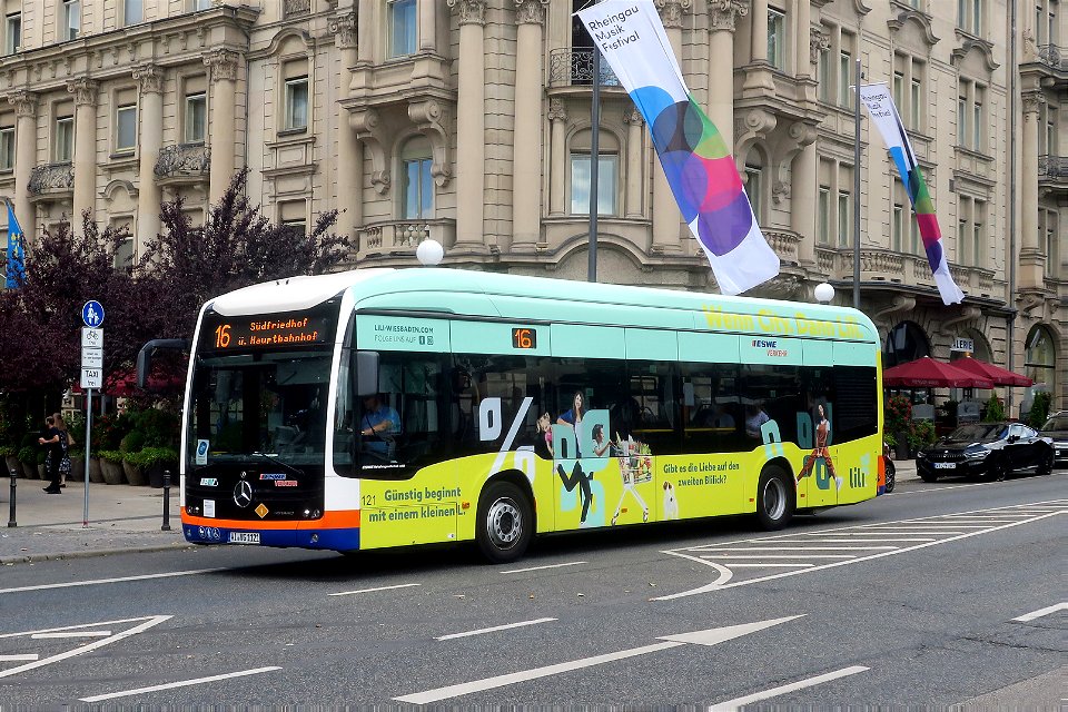 ESWE, Wiesbaden - Wagen 121 - WI-VG 1121 - Mercedes-Benz O 530 eCitaro (VIN WEB62863013140325 / 2020) - Lili - Wiesbaden, 26.07.2022