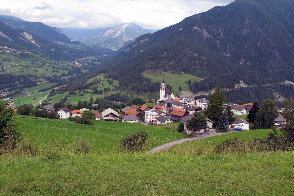 Albula District in the canton of Graubunden in Switzerland