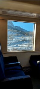 Nieve en Busdongo desde el tren