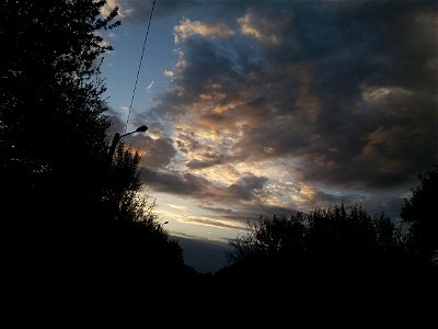 Cloudy sky 8 (evening)
