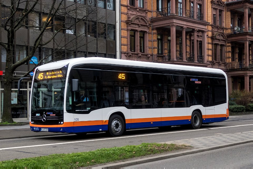 ESWE, Wiesbaden - Wagen 105 - WI-VG 1105 - Mercedes-Benz O 530 eCitaro (VIN WEB62863013138478/2019) - Wiesbaden, 23.01.2020
