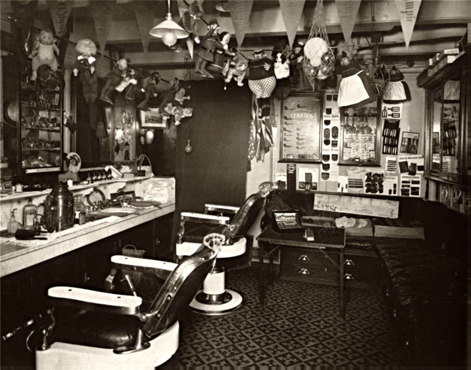 Olympic's second class barber shop