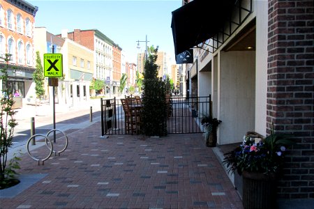 Sidewalk cafe photo