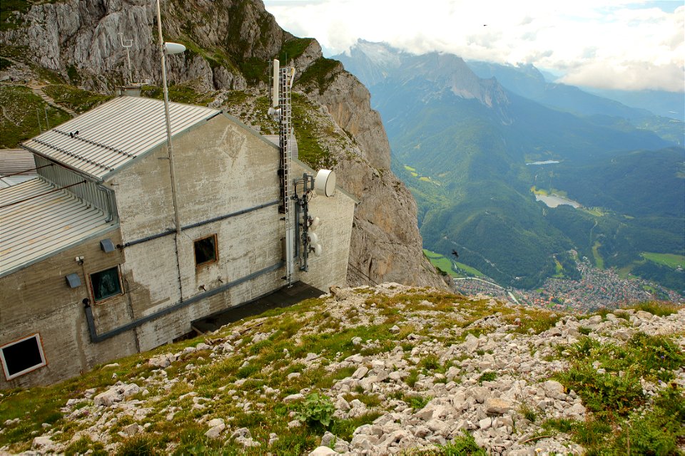 Karwendelbahn Mountain Station at Karwendelspitze in Mittenwald, Bavaria, Germany photo