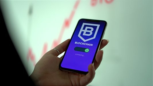 Market analysis, connecting to a blockchain platform concept