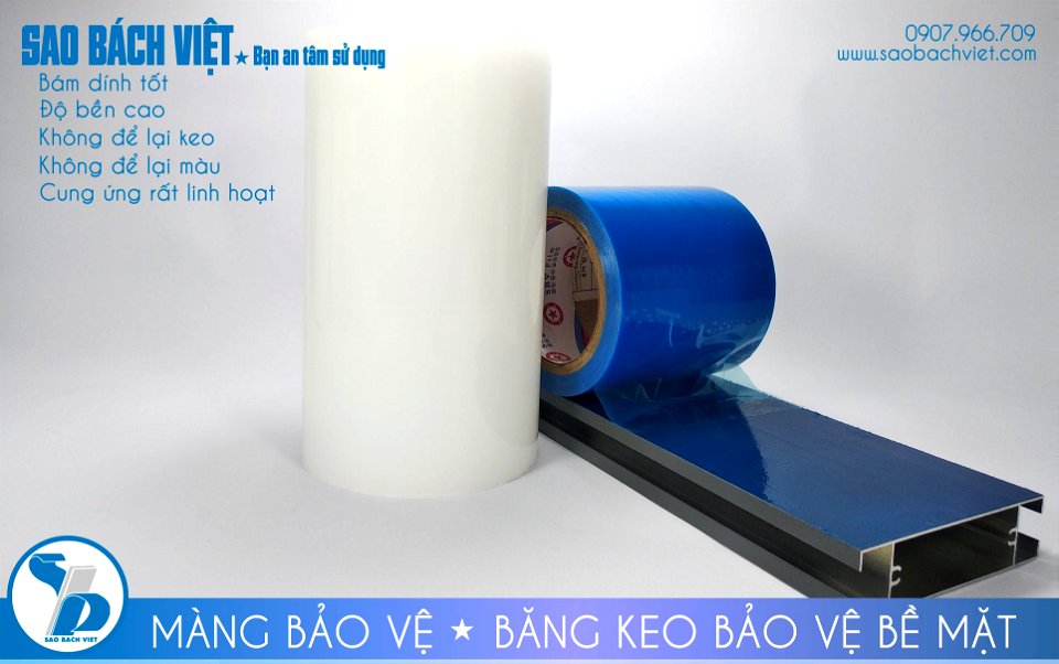 Màng bảo vệ - băng keo bảo vệ bề mặt NHÔM - Sao Bách Việt 10