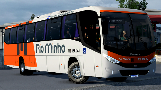 Ônibus Marcopolo Audace MB Skin Rio Minho ETS2 Euro Truck Simulator 2 photo