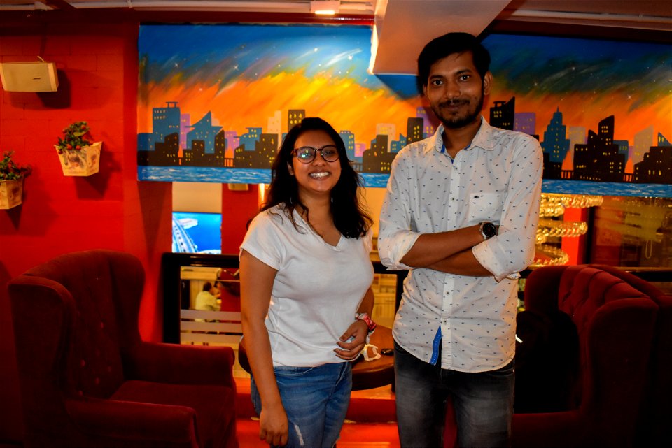 Deepti Kiran with Sanjay Chakravarti
