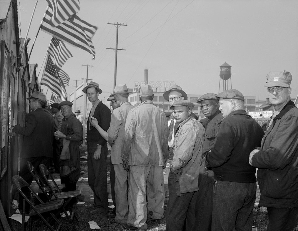 In Detroit, Michigan, 80,000 River Rouge Ford plant workers voted in the election of officers for the Ford Local 600, United Automobile Workers, Congress of Industrial Organizations