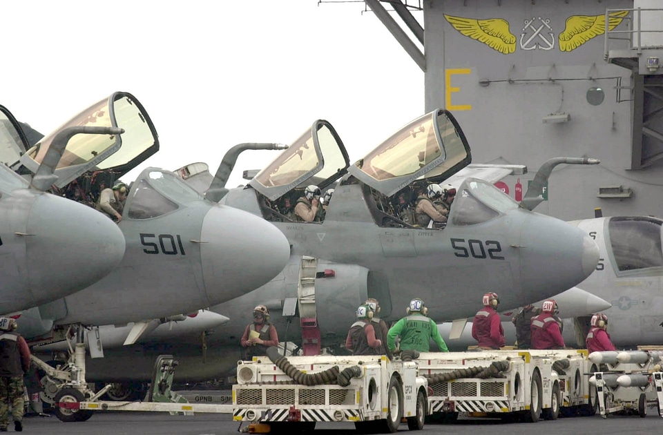 flight deck aboard USS Nimitz