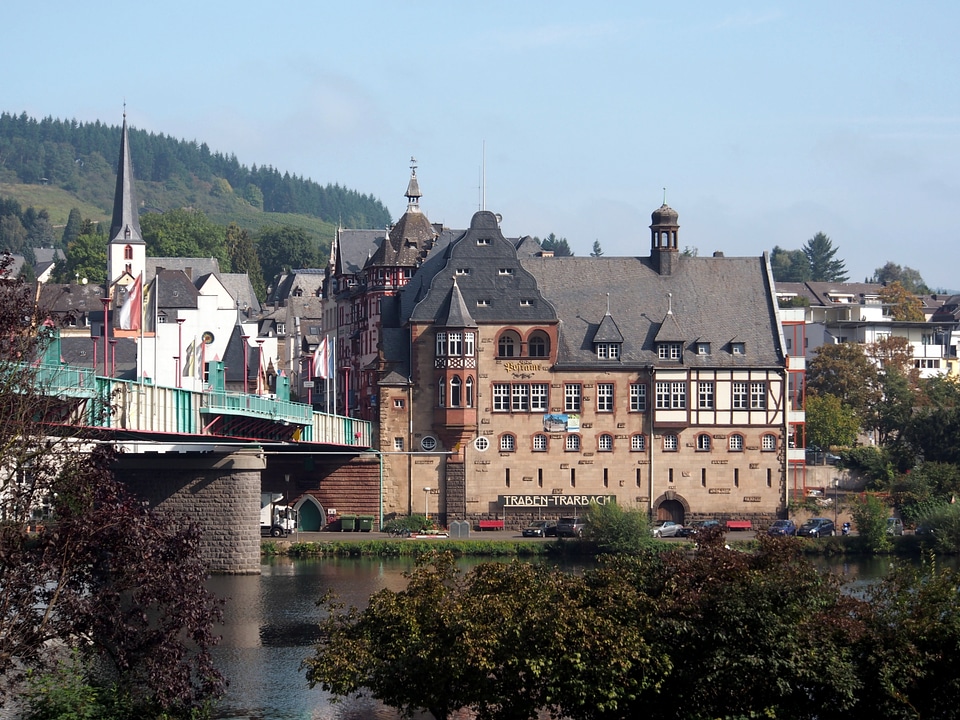 Cityscape Traben-Trarbach in Germany