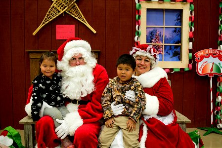 Emmonak welcomes Santa to town photo