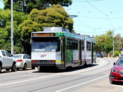 B-class tram in Carnegie