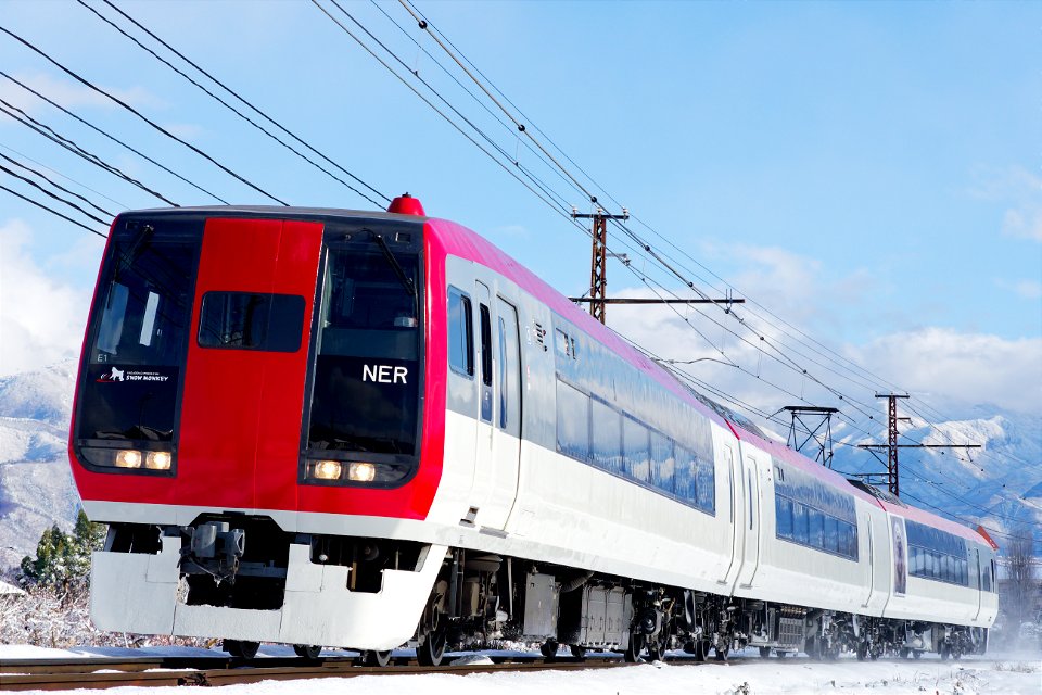 10A A特急スノーモンキー 長野電鉄2100系E1編成(2021-12-18)