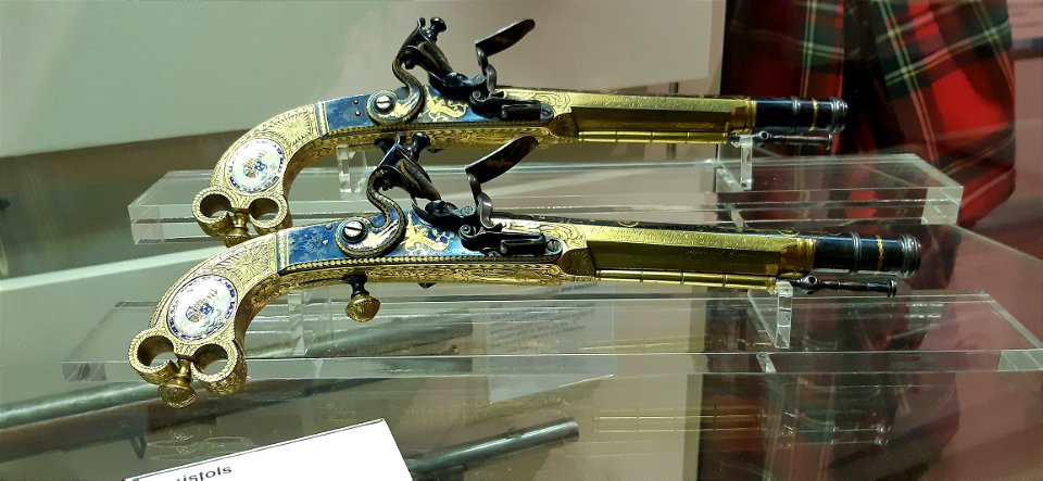 c1790 Presentation Flintlock Pistols, Inverness Museum photo