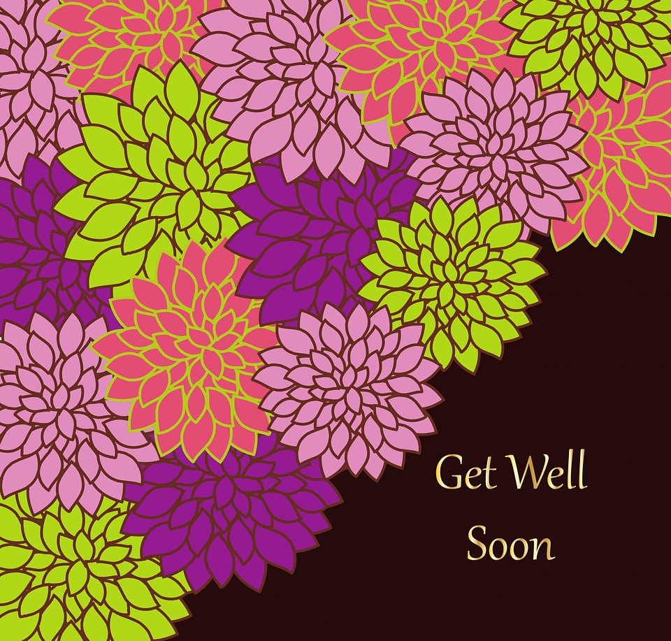 Floral Get Well Card