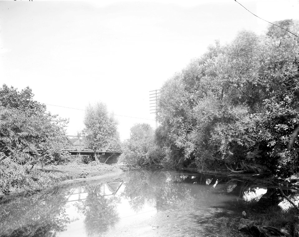 Onondaga Creek, Syracuse, New York. Historic photo