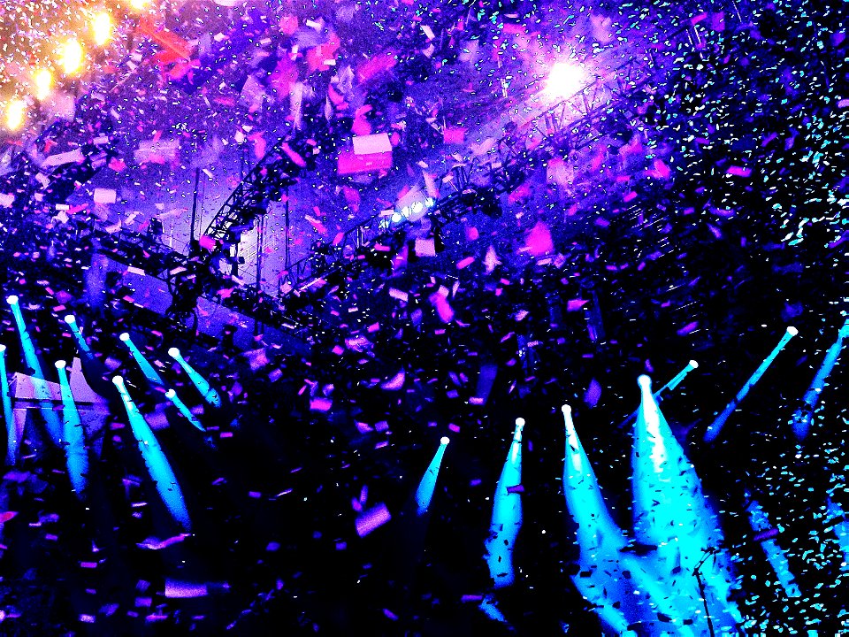 Confetti Colorburst. Finale Paul McCartney concert. (2014; Lincoln, NE) photo