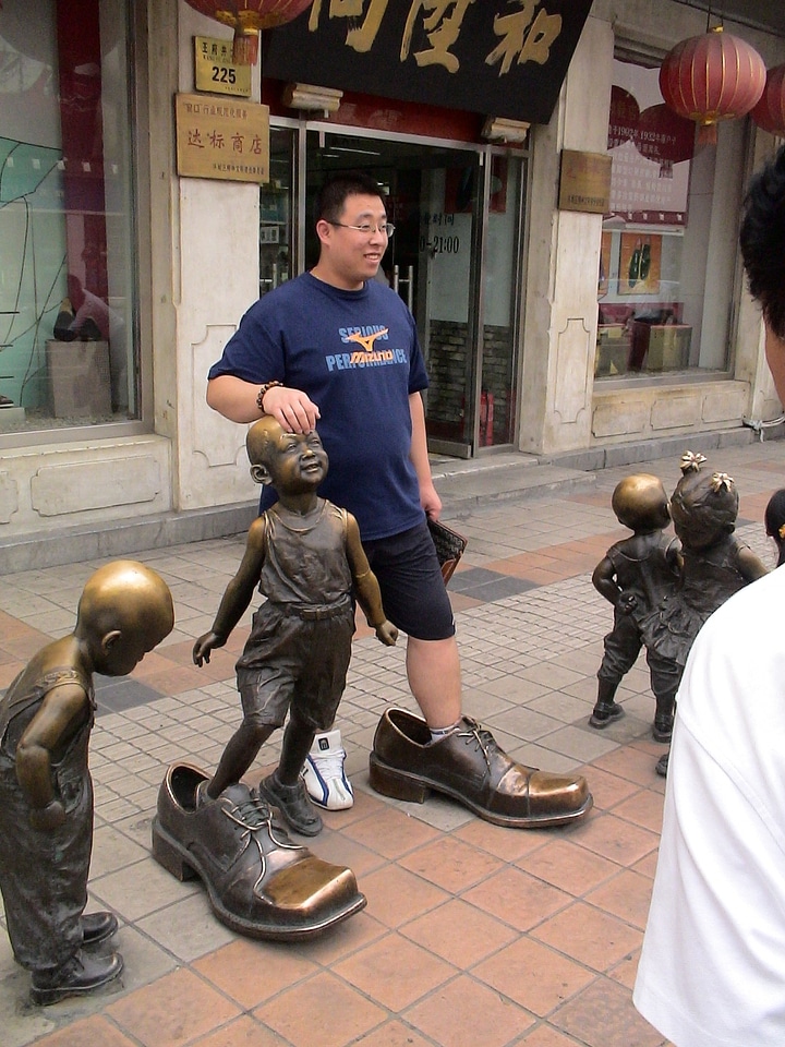 Person china shoe test