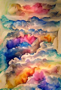 Watercolor Clouds photo