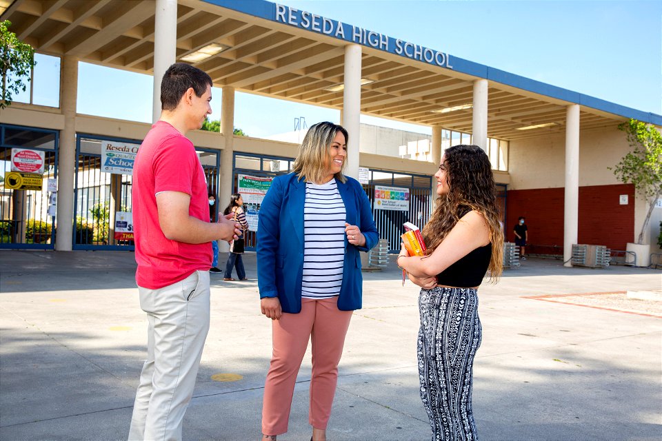 Caroline Menjivar at Reseda High School