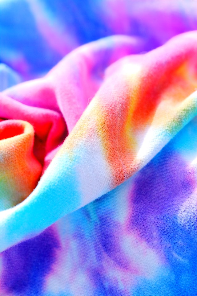 Rainbow Tie Dye Cotton Shirt Vertical Wallpaper 2021