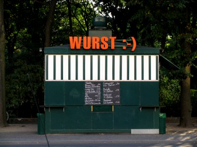 Hot dog stand in Berlin