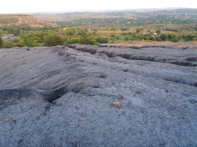 View over the countryside from a slagheap