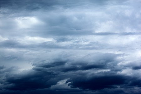 Dark Blue Gray Rain Storm Clouds Sky Wallpaper 2021 photo