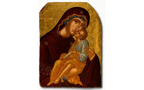 Icon of the Mother of God and Infant Christ (Virgin Eleousa) - 2010.54 photo