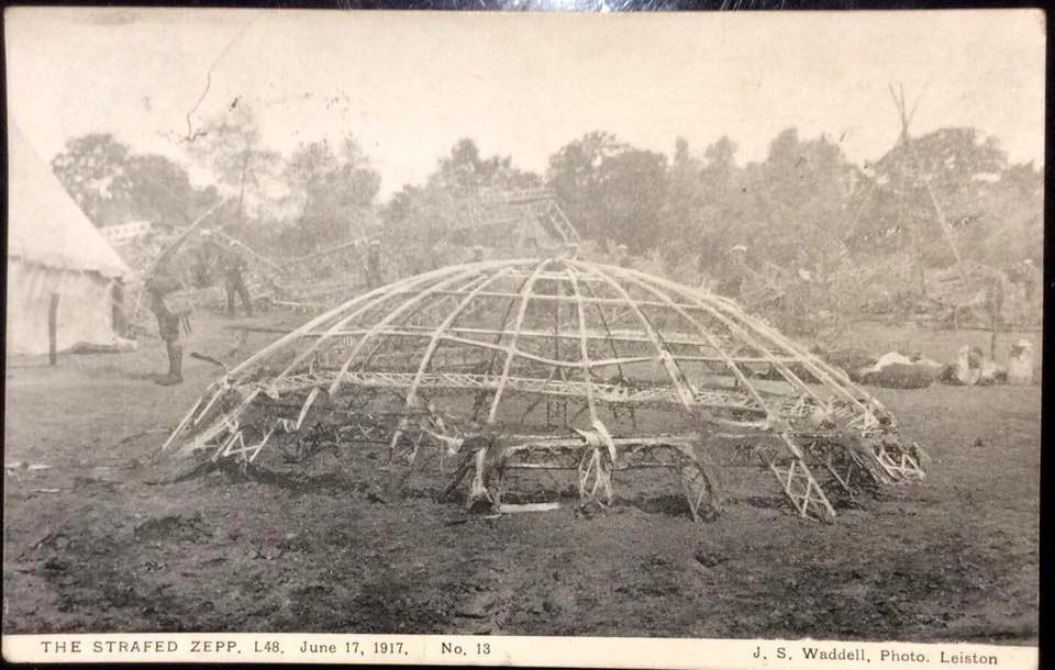 Zeppelin L48 (image 04) Wreckage at Holly Tree Farm, Theberton