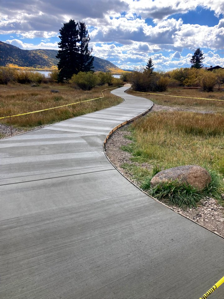 Handicap Sidewalk at Fish Lake photo