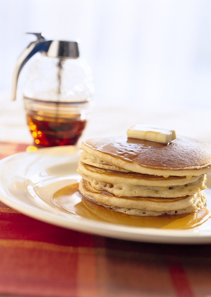 Pancakes with a sour cream