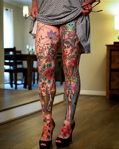 Tattooed Legs