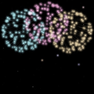 Stars and fireworks