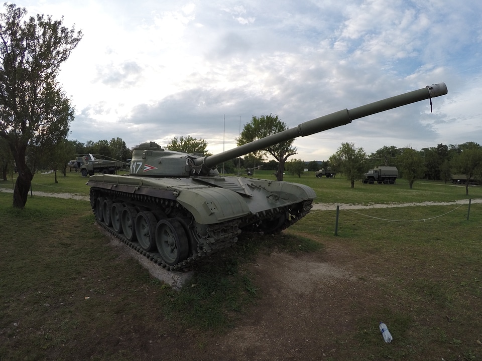 Tank at an Outdoor War Museum