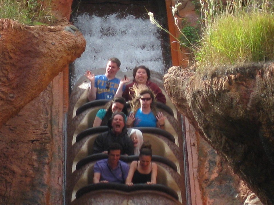 Random People on Splash Mountain