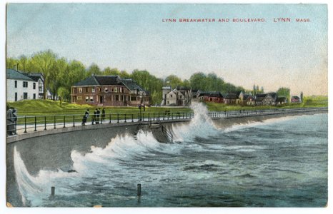 Lynn Breakwater and Boulevard, Lynn, Massachusetts - 1908 (?) photo