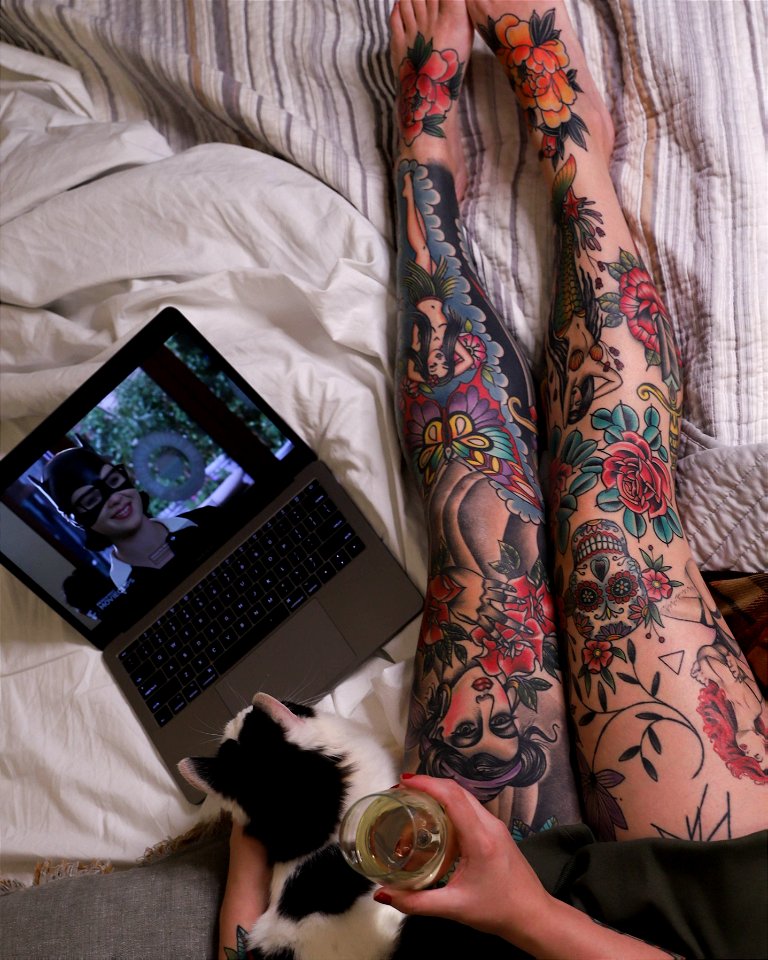 Tattooed Legs and Feet photo