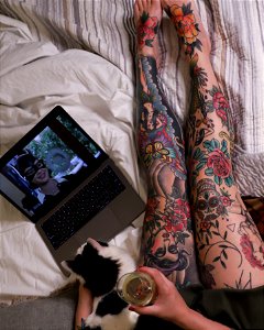 Tattooed Legs and Feet photo