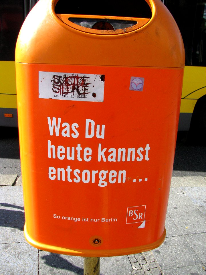 Berlin trash can 2 photo