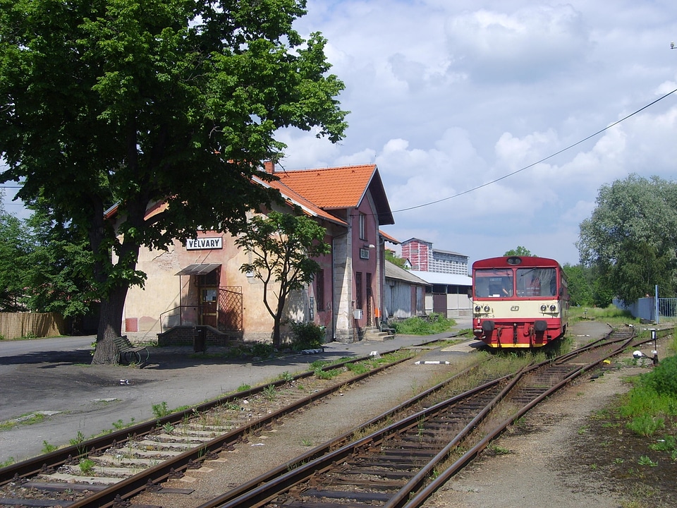 Train station in Velvary Czech Republic