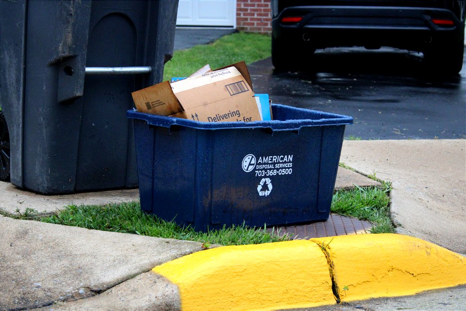 American Disposal recycling crate