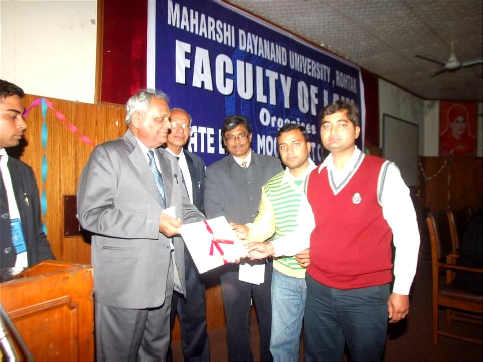 Dr. Raj Kumar Yadav with Prof. Ram Phal Hooda in 2011