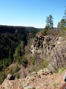 Oak Creek Canyon from the scenic overlook.